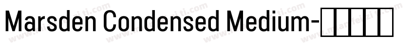 Marsden Condensed Medium字体转换